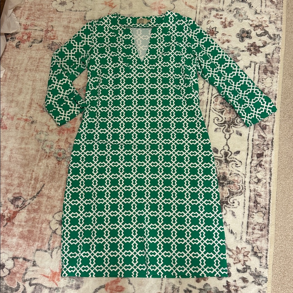 Katherine Way Emerald Long Sleeve Dress